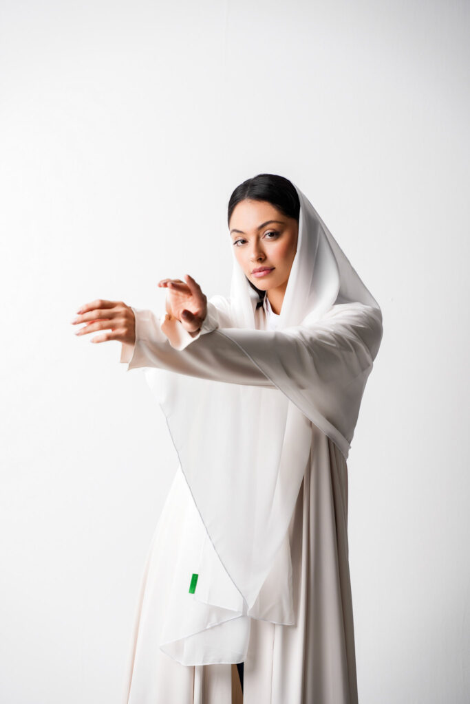 Arabian Elegance: Abaya Photoshoot in Dubai Studio.